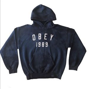 Obey Giant Tie Dye vintage style hoodie medium